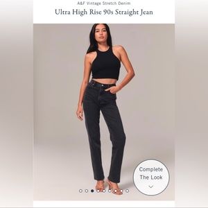 Abercrombie 90s Straight ultra high rise jeans